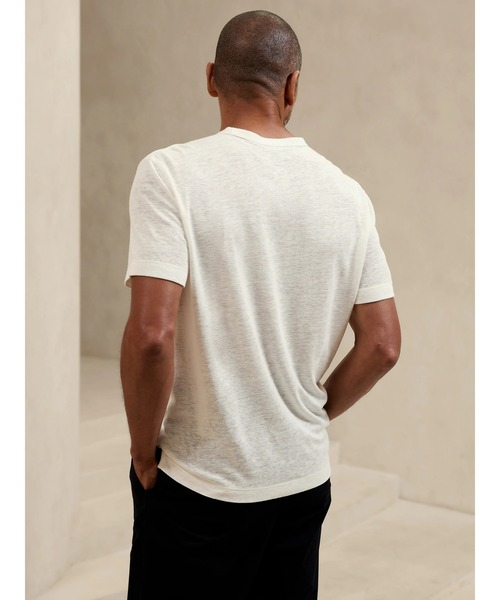「BANANA REPUBLIC FACTORY STORE」 半袖Tシャツ L ベージュ メンズ