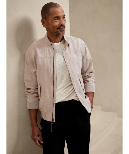 「BANANA REPUBLIC FACTORY STORE」 半袖Tシャツ L ベージュ メンズ