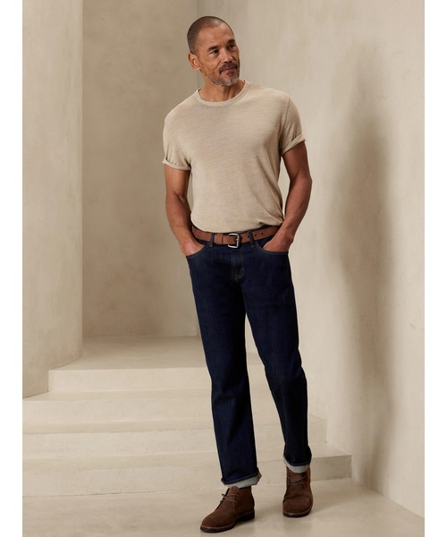 「BANANA REPUBLIC FACTORY STORE」 半袖Tシャツ L ベージュ メンズ