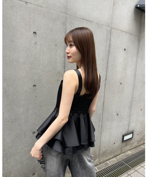 ROSY LUCE ブラウス シャツ バレリーナペプラムトップス