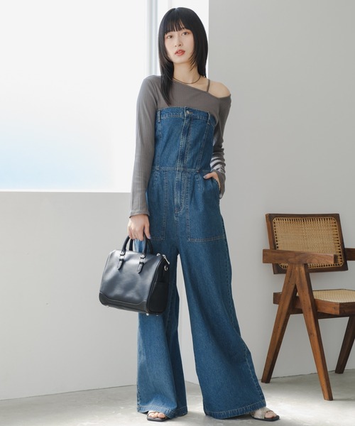 新品未使用タグ付き】 Kastane ギャザーオールインワン ブラック