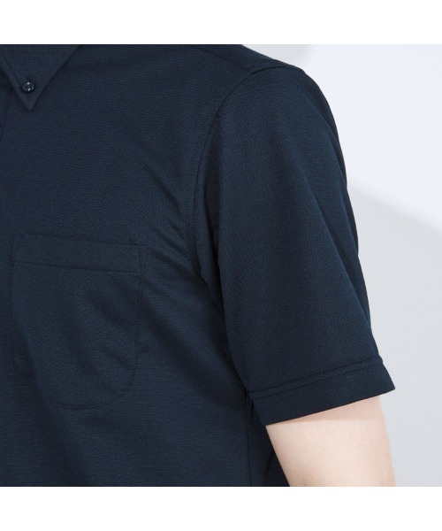 LACOSTE●ボタンダウン ポロシャツ サイズ4 新品 ネイビー ビズポロ SUIT SELECT ポロシャツ 「5分袖」ボタンダウン ビスポロシャツ