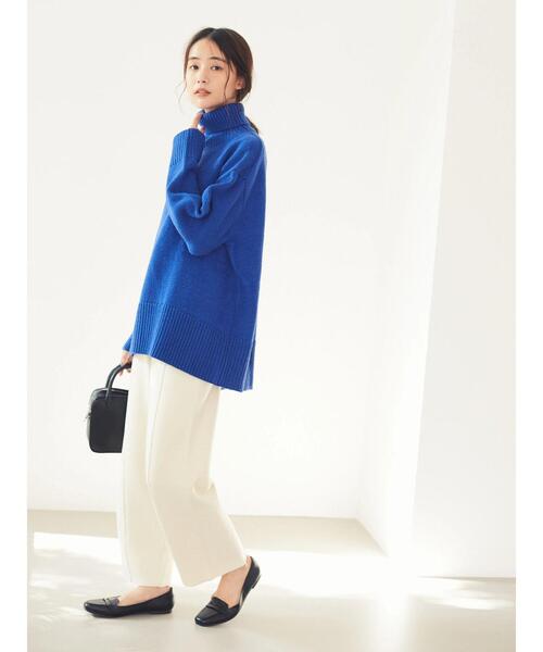 「CRAFT STANDARD BOUTIQUE」 タートルネックニット FREE ブルー レディース_画像4