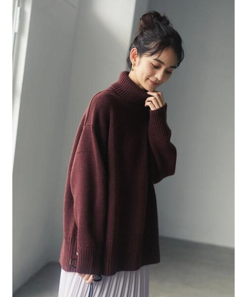 「CRAFT STANDARD BOUTIQUE」 タートルネックニット FREE ブルー レディース_画像6