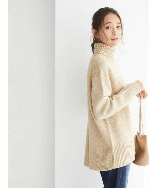「CRAFT STANDARD BOUTIQUE」 タートルネックニット FREE ブルー レディース_画像7