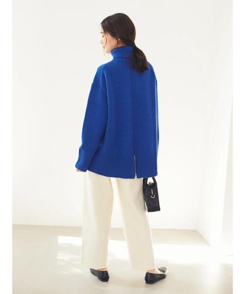 「CRAFT STANDARD BOUTIQUE」 タートルネックニット FREE ブルー レディース_画像9
