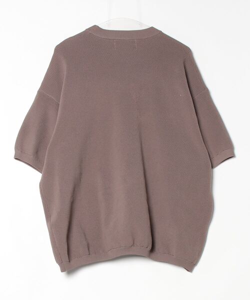 「BARK」 半袖ニット L グレー メンズ_画像2