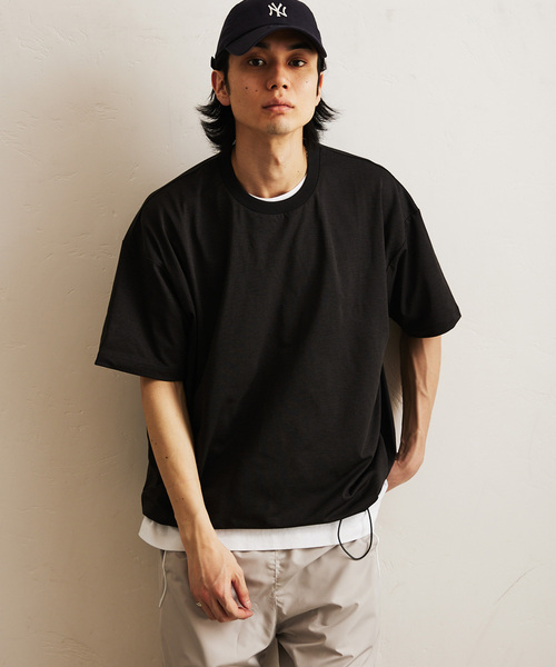 「417 EDIFICE」 半袖Tシャツ LARGE ホワイト メンズ