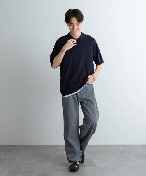 SENSE OF PLACE by URBAN RESEARCH パンツ バレルレッグデニムパンツ