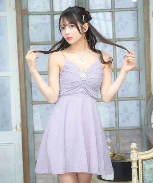 Tika（ティカ） ドレス キャバドレス ミニ フレア キャミソール