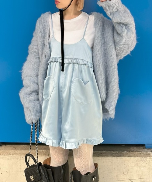 アリートウキョウ　サロンペット Alley Tokyo サロペット オーバーオール ハートポケサロペ レディース