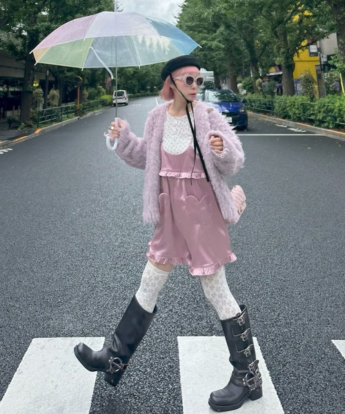 Alley Tokyo サロペット オーバーオール ハートポケサロペ レディース