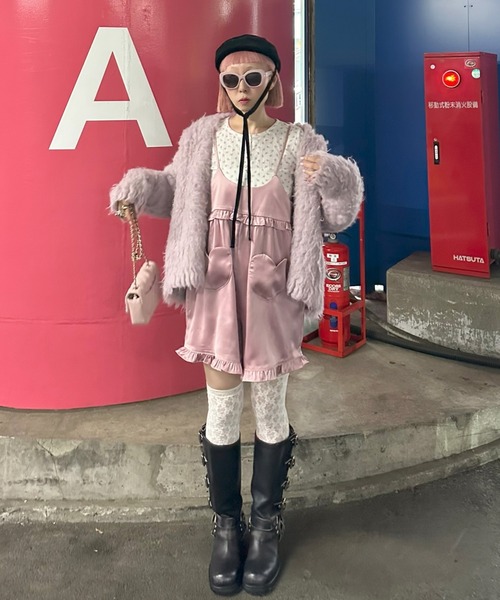 Alley Tokyo サロペット オーバーオール ハートポケサロペ レディース
