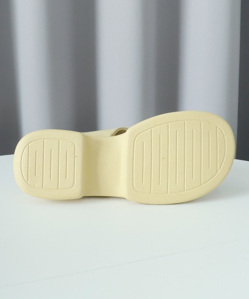 「Miniministore」 「NIWOTAshoes」フラットサンダル 24.0cm ブラック レディース_画像4