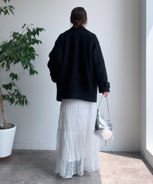 専用　JENEVIEVE 裏ボアピーコートヴェスティエールラビットファーショール 専用 JENEVIEVE 裏ボアピーコートヴェスティエールラビット