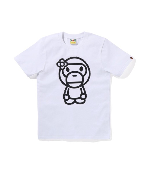 トップス BAPE BIG BABY LISA TEE XS BABY LISA CRYSTAL STONE CROPPED TEE | bape.com