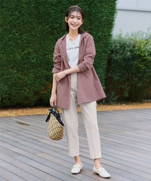 「Tiaclasse」 マウンテンパーカー M ベージュ レディース_画像3