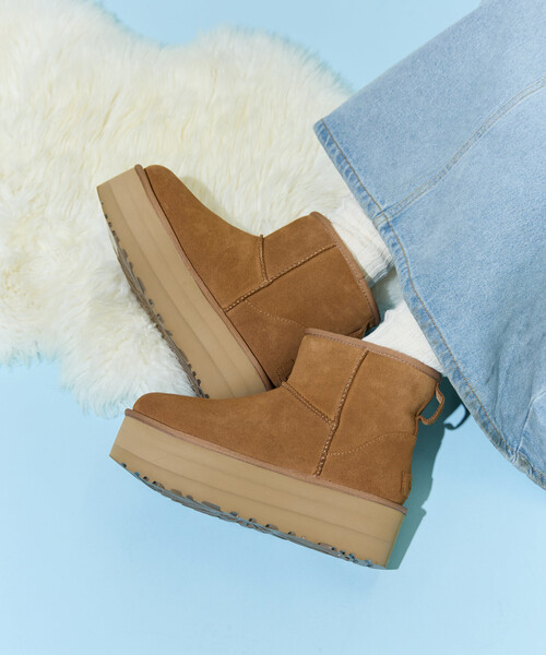 UGG クラシックミニ　プラットフォーム　７ UGG CLASSIC MINI PLATFORM ☆クラシック ミニ プラットフォーム (UGG