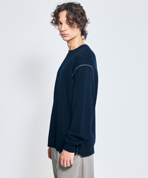 ABAHOUSE（アバハウス） セーター ニット 「リバーシブルカラー」14G