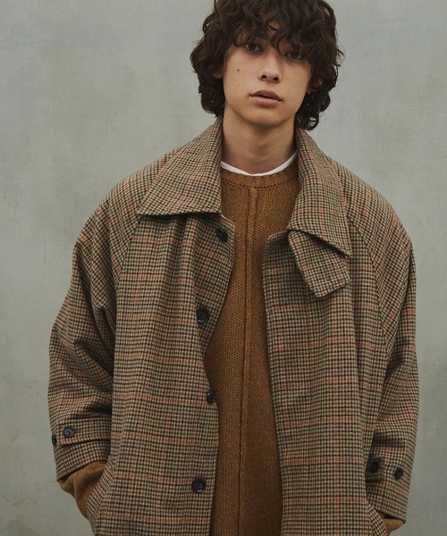 「Revo.」 ステンカラーコート 2 モカ メンズ_画像3