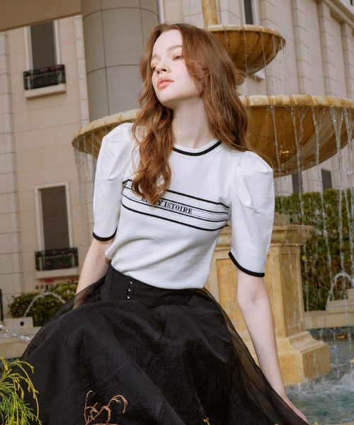 EIMY ISTOIRE（エイミーイストワール） 半袖ニット FREE ピンク