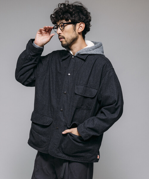 HINSON ブルゾン アウター HINSON/ヒンソン ウールハンティング