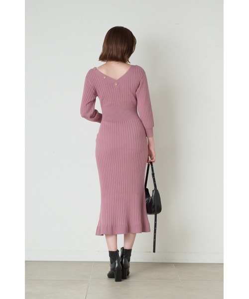 SNIDEL（スナイデル） ニットワンピース ONE SIZE ピンク レディース