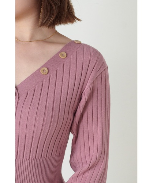 SNIDEL（スナイデル） ニットワンピース ONE SIZE ピンク レディース