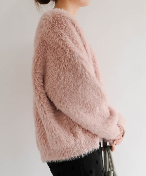 カーディガン フェザーニットカーディガン レディース : ZOZOTOWN