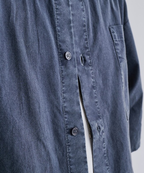 「epnok」 半袖シャツ LARGE インディゴブルー メンズ_画像5