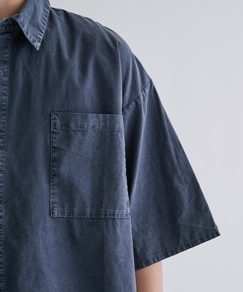 「epnok」 半袖シャツ LARGE インディゴブルー メンズ_画像9