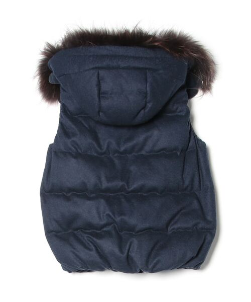 極美品 ナノユニバース　リモンタ　LIMONTA ダウンベスト M ネイビー NANO universe（ナノ・ユニバース） ダウンベスト 38 ネイビー