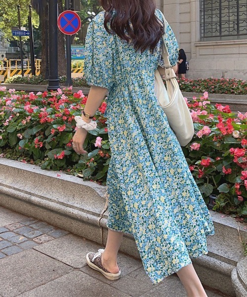 「Miniministore」 半袖ワンピース X-LARGE グリーン レディース_画像6