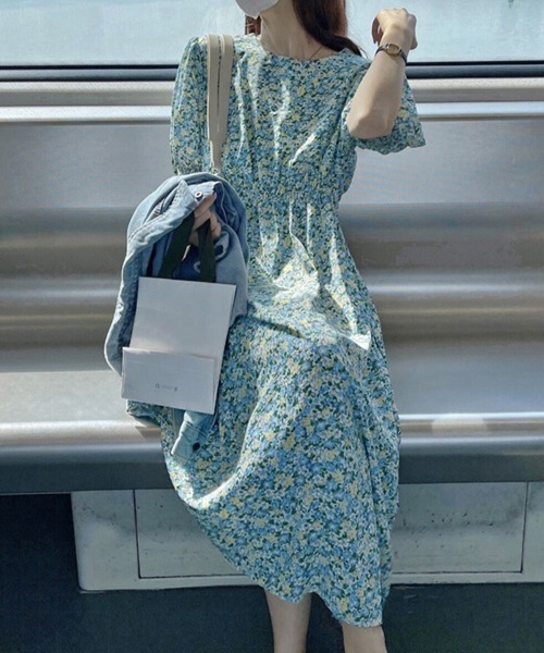 「Miniministore」 半袖ワンピース X-LARGE グリーン レディース_画像8