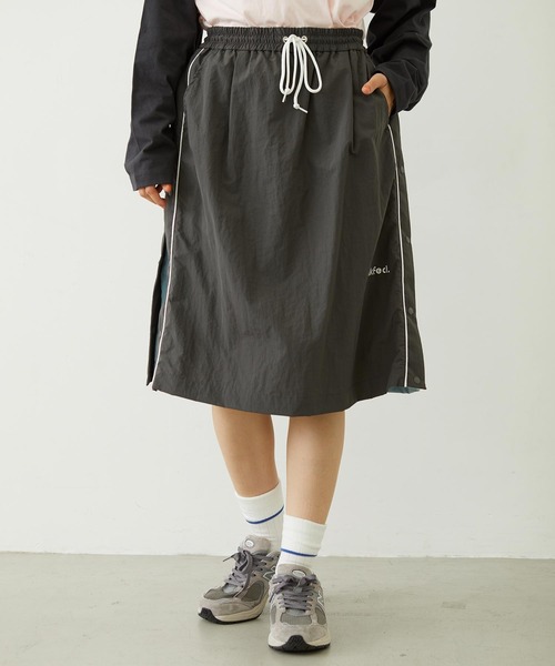 MILKFED.（ミルクフェド） スカート CUTOUT LOGO TRACK SKIRT