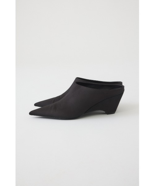 リムアーク ポインテッドミュール RIM.ARK パンプス ミュール Pointed satin mule ポインテッドサテン
