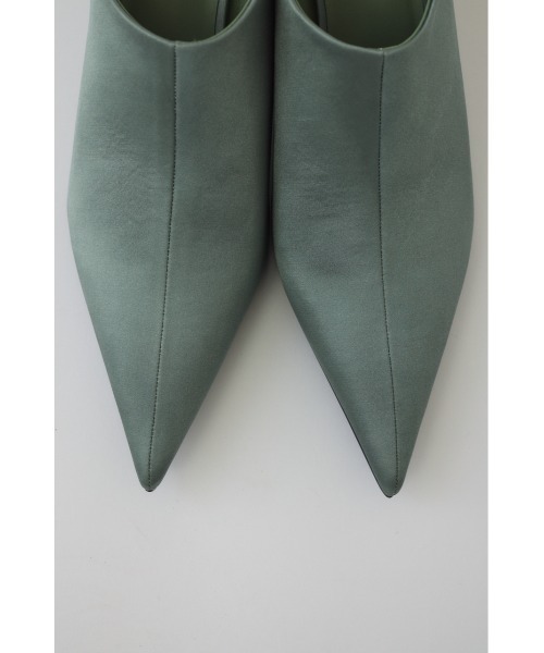 RIM.ARK パンプス ミュール Pointed satin mule ポインテッドサテン
