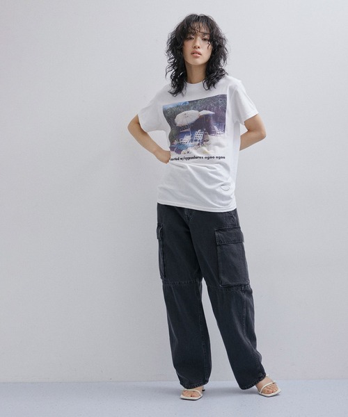 「TANGTANG」 半袖Tシャツ S ホワイト レディース_画像4