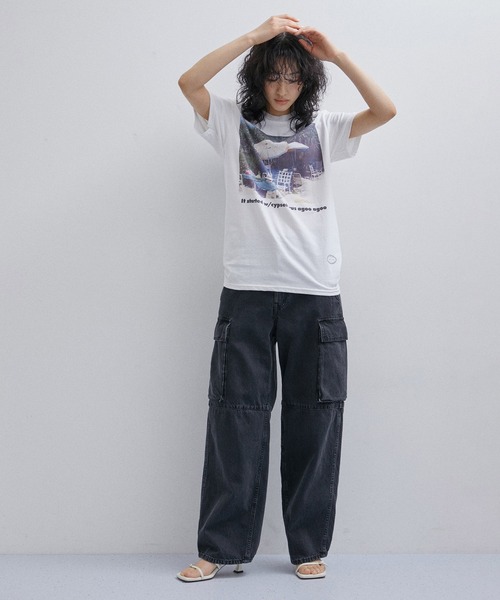 「TANGTANG」 半袖Tシャツ S ホワイト レディース_画像8