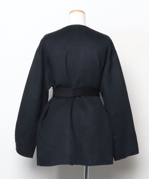 本日のみ！ネージュ　neige★スカラップ ノーカラーコート黒　新品未使用 ノーカラーコート【NEMIKA】|ネミカ | レリアン公式オンラインストア