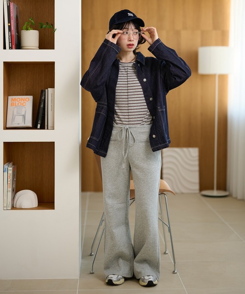 デニムジャケット gジャン stitch double pocket denim jacket
