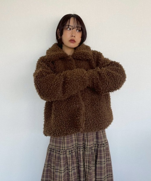 AMAIL（アマイル） コート アウター Fuzzy Jacket レディース 