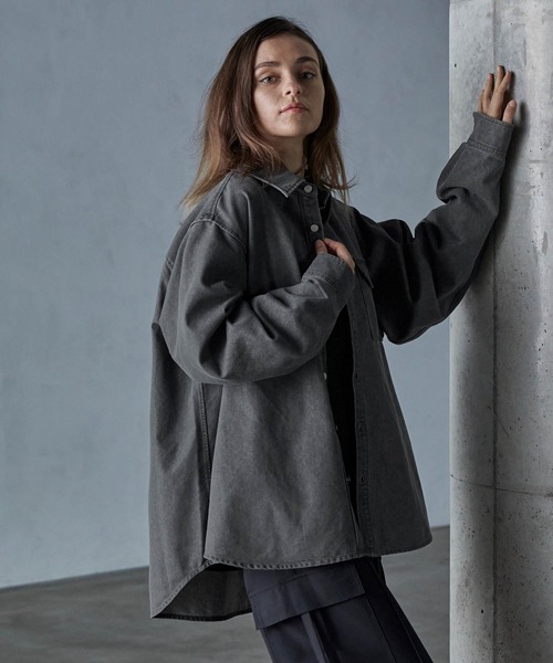 「SERACE」 長袖シャツ L グレー メンズ_画像5