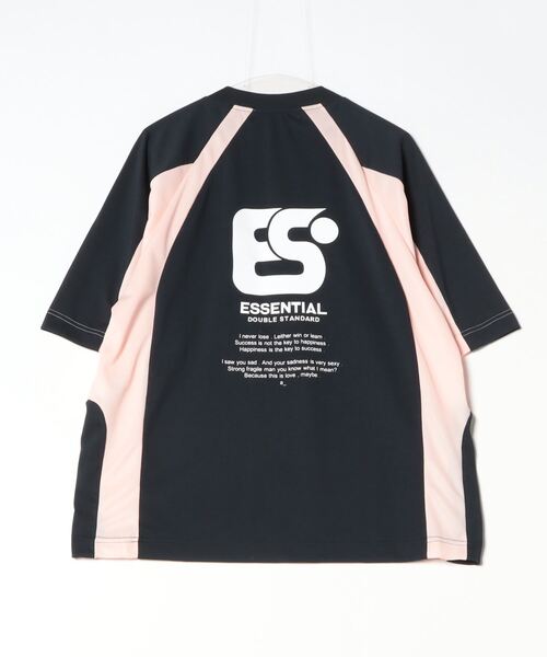 「ESSENTIAL」 半袖Tシャツ FREE ブラック レディース_画像2