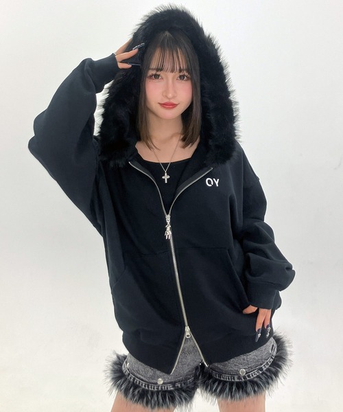 OY（オーワイ） パーカー 「OY/オーワイ」DOLLY FAUX FUR HOODIE ZIP