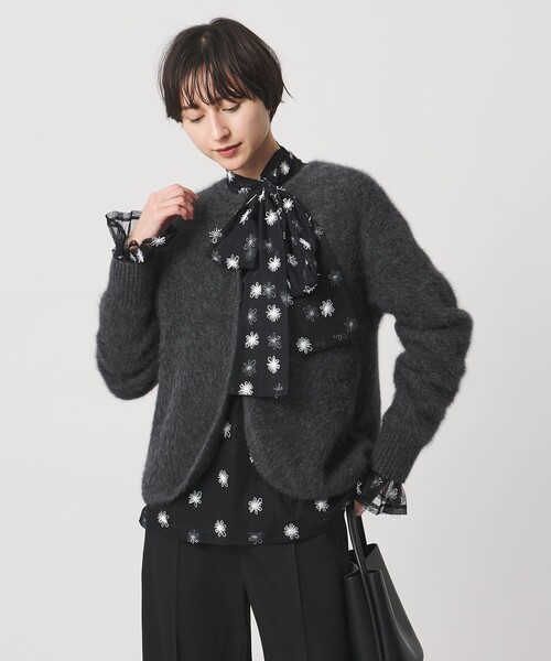 ユナイテッドアローズ ♡ ボウタイブラウス　黒 UNITED ARROWS（ユナイテッドアローズ） ブラウス シャツ ボウタイ