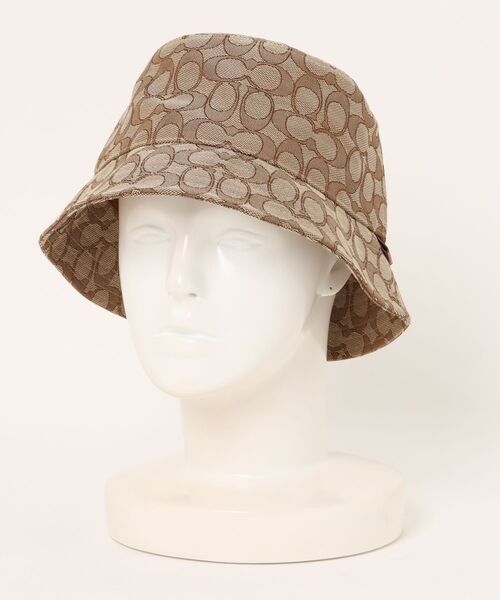 超美品 COACH コーチ シグネチャー キャンバス バケットハット 帽子 COACH（コーチ） 【並行輸入品】コーチ メンズ レディース 帽子 ハット