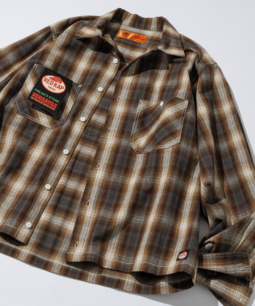 RED KAP（レッドキャップ） シャツ 別注 フランネル クロップド ロング