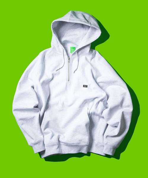 HUF（ハフ） プルオーバーパーカー SMALL アッシュグレー メンズ