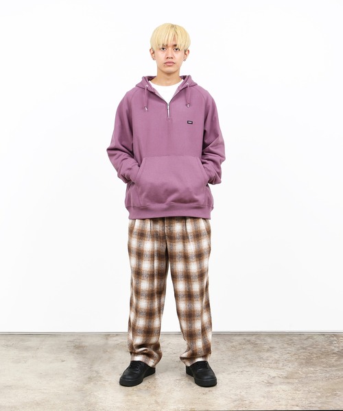 HUF（ハフ） プルオーバーパーカー SMALL アッシュグレー メンズ